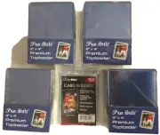 100 Pro Safe Premium 3x4 Toploaders + 100 Ultra Pro soft sleeves New