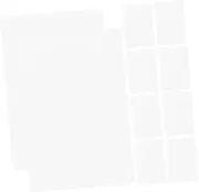 Angoily 100pcs White Cardstock Blank Versatile Flashcards for Note Taking Drawing Memo Use for School Office and Home Learning