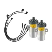 Bosch 2 Ignition Coils+Lead Kit for Mazda RX-7 FC FC3C FC3S 1.3L 13B 13BT 89-91