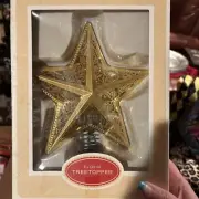 8" Star Tree Topper Gold Filigree Metal Christmas Target Corp