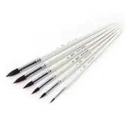 6Pcs/set Wood Nylon Paint Brush Set for Watercolor Acrylic Oil Painting Brushes Drawing Watercolor Paper Brush Art Supplies