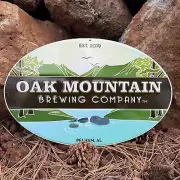 Oak Mountain Brewing Co Tin Tacker Metal Beer Sign