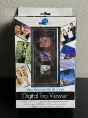 Digital Decor Trio Viewer View 3 Photos at Once W/ 3 1.5" LCD Screens...SEALED