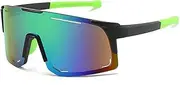 Polarized Cycling Glasses Sports Sunglasses Windproof Biking Goggles for Running Hiking Golf Fishing Driving Grey