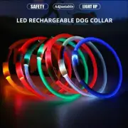 Pet Dog Collar USB Rechargeable LED Collar Night Walking Glow Flashing Light Up