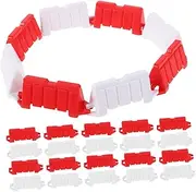 UPKOCH 60Pcs Miniature Traffic Fences for Car Accessories Road Barriers and Signs for Drift Racing and for Realistic Traffic Scenes