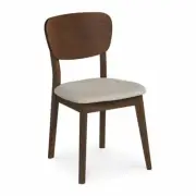 LOGAN SCANDINAVIAN WALNUT + BEECH WOOD DINING CHAIR - SET OF 2