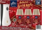 Glade Automatic Spray Air Freshener 1 Holder + 3 Refills Autumn Spiced Apple