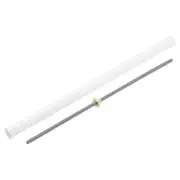 1 Pcs 470mm Lead Screw with Tr8x8 Brass Nut and Plastic Packaging Tube, Silver