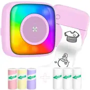 Mini Printer Sticker Printer Print Pod with 6 Rolls Sticker Paper Seven Color...