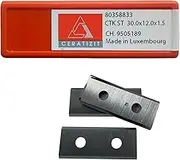 30mm Square Carbide Inserts Cutters Knives Blades for Woodworking Carbide Cutter Insert for Lathe Woodturning Tools,30×12×1.5mm-35°,10pcs