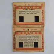 Vintage Radex Stereo Stories 3D Film Cards - Heidi - Hansel & Gretel