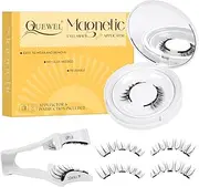 QUEWEL No Glue Needed Eyelashes Magnetic, False Eyelashes Natural Look, Reusable Magnetic Lashes Kit with Applicator, Easy to Wear and Remove with Instructions(DDCX-J)