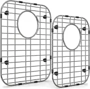 Kitchen Sink Protectors for Double Kitchen Sink, Stainless Steel Sink Grid, Set