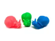 Stress Ball Snail - Glow in the Dark - Soft and Squishy Platinum Silicone