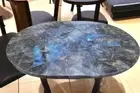 36"x24" Stunning Labradorite Stone Console Bar Desk Luxury Dining Hallway Table