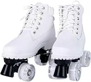 SSJJTT Adult Double Row Roller Skates for Women Outdoor and Indoor Beginners Men High-Top Roller Blades