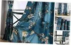 Chinese Style Plum Blossom 52"W x 84"L (Pack of 2) Decent Blue(2 Panels)
