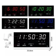 Digital Large Screen Wall Clock LED Display Desk Time Temperature Calendar Date
