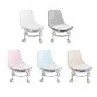 Low Rolling Stool, Low Roller Seat with Back Support, 360