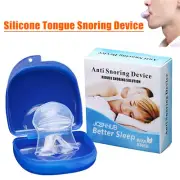 2x Silicone Anti Snore Tongue Sleep Apnea Aid Device Stop Snoring Stopper Sleeve