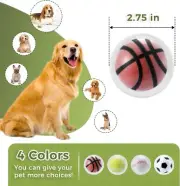 Tikaton Durable Dog Toy Balls Floatable Waterproof Puppy Toys Games 4 Pack 2.75"