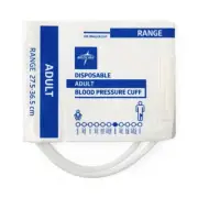 Medline MDS9923DM Disposable BP Cuff, Adult, 2 Tube w/DM Connector - 100/Case