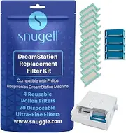 Filters for CPAP Dreamstation by - Includes 4 Reusable and 20 Disposables (4+20 Pack) – Universal Replacement Filters for CPAP DreamStation Machine