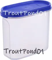 TUPPERWARE Modular Mates Oval #3 Storage Container 7 c / 1.7L Blue Lid Seal