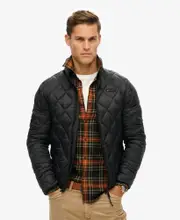 Diamond Quilt Fuji Lite Jacket | Jet Black