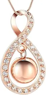 [DOTUIARG] Stainless Steel Cremation Jewelry For Ashes Of Loved Ones Keepsake Memorial Urn Necklace Hold Ball