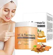 Veenourish Glow Salt Scrub, Veenourish Glow Salt Sugar Scrub, Salt Scrub Bath Turmeric for Body, Face, Feet (1pcs)
