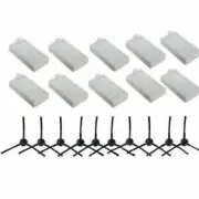 10* For ILIFE V3 V5 V5s V3s V5s Pro V50 X5 Vacuum Cleaner Side Brush+HEPA Filter