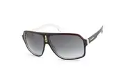 Carrera Shiny Black on White/Grey Gradient Mens Fashion Sunglasses 1001/S 80S-9O