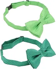 Gogogmee Charming Patrick's Day Bow Tie for Kids Photo Props Unique Festival Neck Tie
