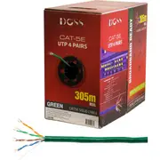 DOSS C5RGRN 305M Cat5e Solid Cable Green Sold As 305M Roll Only Unshielded Twisted Pair (Utp) 305M