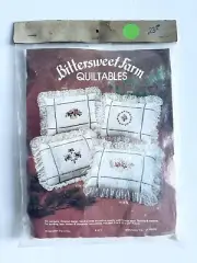 Vintage Bittersweet Farm Quiltables Muslin Quilted Cover Kit For 20x26” Pillow