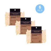 6 Pcs Clevinge Biodegradable Sponges