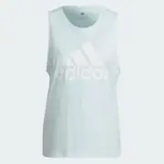 Adidas Womens Essential Big Logo Tank Top / Light Blue / RRP £22