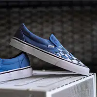 在飛比找蝦皮購物優惠-Vans Slip On Checkerboard 火焰藍原