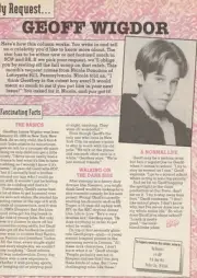 Geoff Wigdor teen magazine pinup clipping Sleepers Bop teen idols pix picture