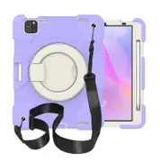 Nevenka iPad Case For iPad Pro 11/Air 4 with 360 Swivel Stand-Taro Purple