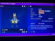 Pokemon Scarlet And Violet Shiny Lucario 6IV Battle Ready Fast Delivery