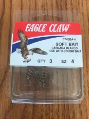 Eagle Claw Soft Bait Carnada Blando Use With Dough Bait QTY3 374SBA-4 Ships N 24