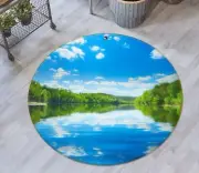 3D Sky Lake Reflection NBC493253 Game Rug Mat Elegant Photo Carpet Mat Romy