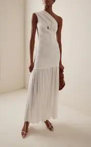 [Proenza Schouler] Cora Pleated Crepe-Chiffon Maxi Dress