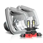 pair 5x7 7x6 inch LED Headlights Hi/Lo Beam DRL Fit Chevy Astro Express 3500 Van (for: Peugeot)