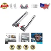 Rust-Resistant 21-Inch Ball Bearing Drawer Slides - Full Extension Mechanism