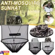 Anti-Mosquito Bug Fly Bee Insect Head Net Hat Cap Sun Protection Fishing Hiking