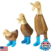 Duck with Boots, Yard Decorations Yard Art Garden Puddle Ducks with Spotted W